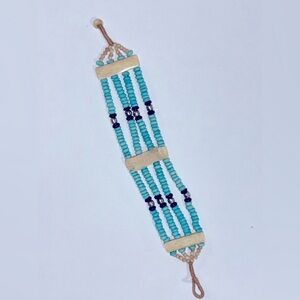 Bohemian Vintage yak bone bead bracelet.  Handmade from Nepal.